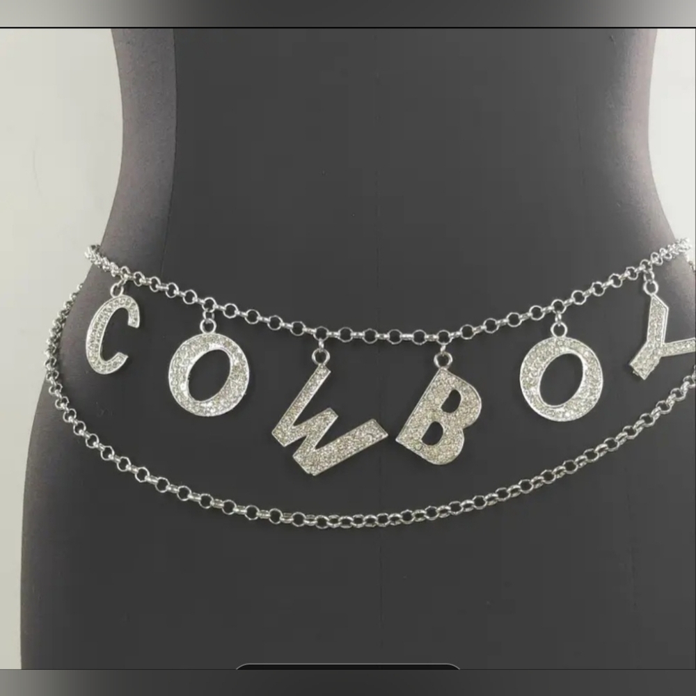 Silver Cowboy Chain Belt